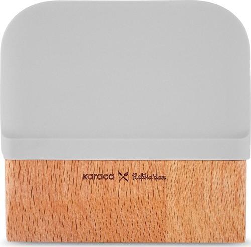 Silikon X Refika'Dan Çift Taraflı Ahşap Hamur Kazıyıcı 11,9 Cm