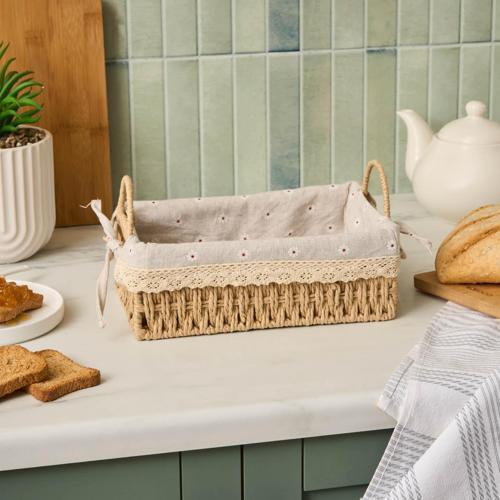 Daisy Ekmek Sepeti Vizon 25 Cm