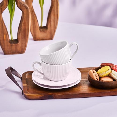 Seashell 2 Kişilik Çay Fincanı 200 Ml Pudra