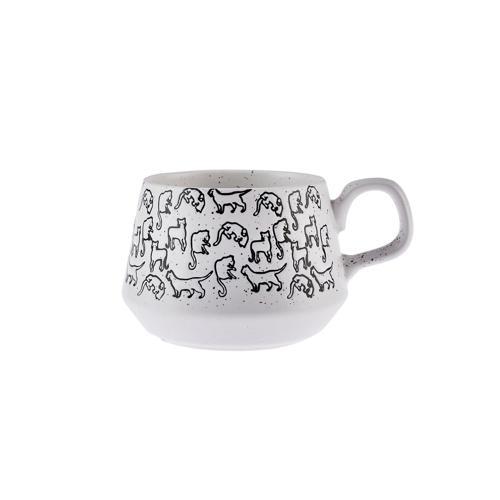 Kedi Beyaz Kupa 450 ml