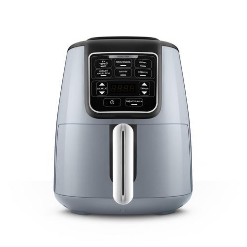 Air Pro Cook 3 In 1 XL Ev Yemeği, Közleme, Airfryer Blue Gray 4L