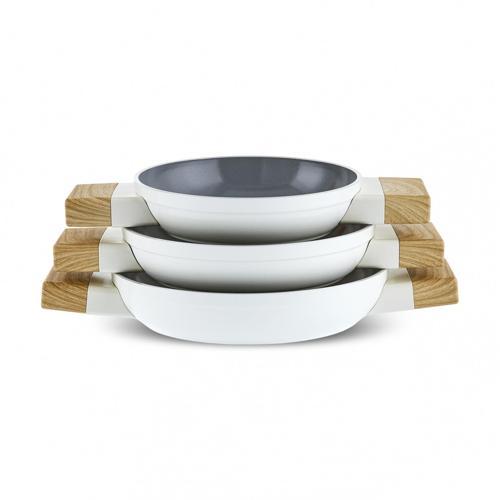 x Refika Swiss Crystal Creamy Wood 6 Parça Sahan Seti