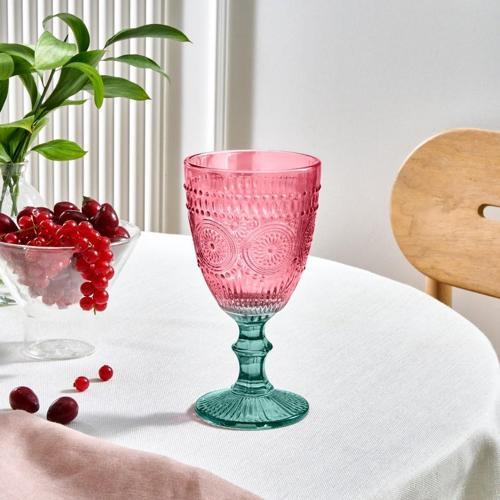 Sunflower Kadeh Bardağı 315 Ml Kırmızı Yeşil