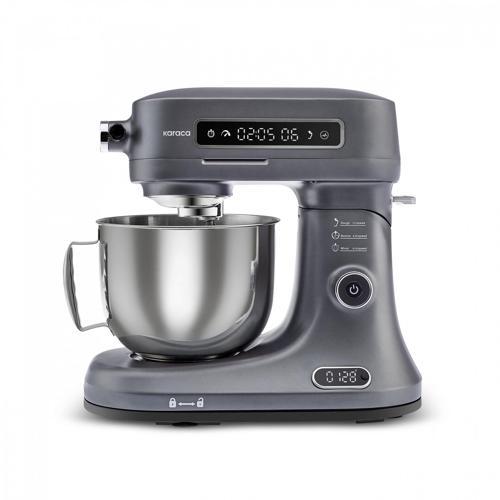 Pro Artisan Tartılı Dijital Ekran Zaman Ayarlı Döküm  Hamur Yoğurma Makinesi Antrasit 1600W 5L