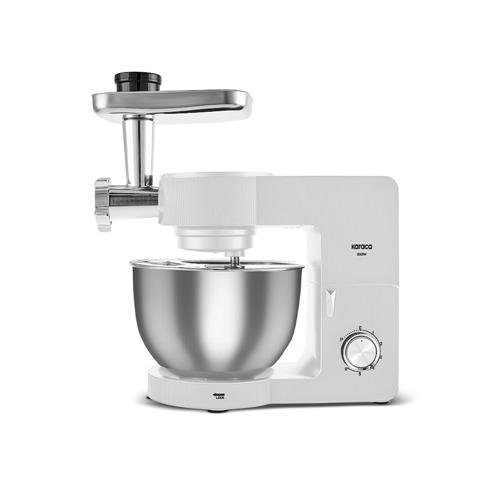 Multichef Ultra Kıyma Çekme/Sucuk-Sosis/İçli Köfte Aparatlı Hamur Yoğurma Makinesi Porcelain White 2000W 7L