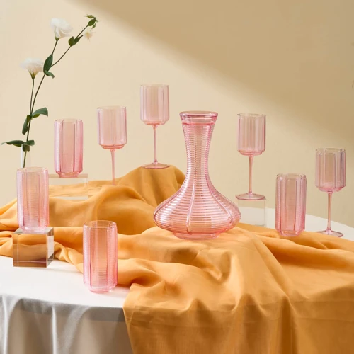 Liebe 25 Parça Bardak Seti Pembe