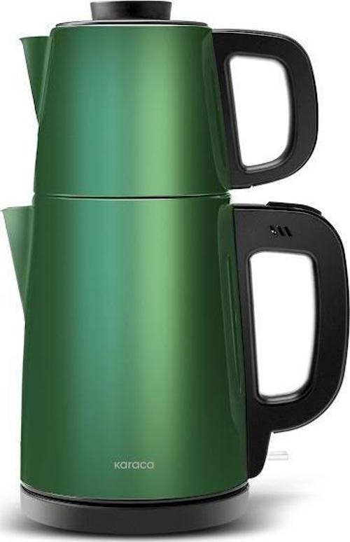 Tea Break 2 İn 1 Inox Çelik Çay Makinesi Emerald Green