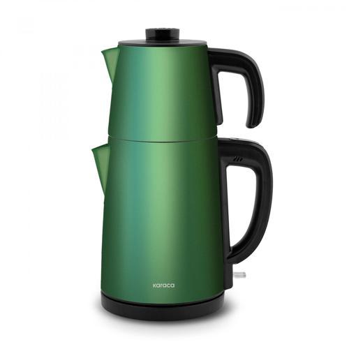 Gastro Dem 2 in 1 Çelik Çay Makinesi Emerald Green