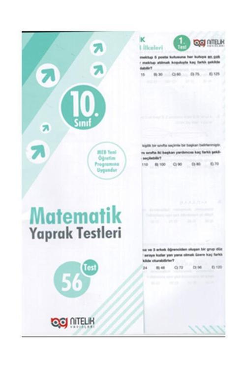 Nitelik 10. Sınıf Matematik 56 Yaprak Test -
