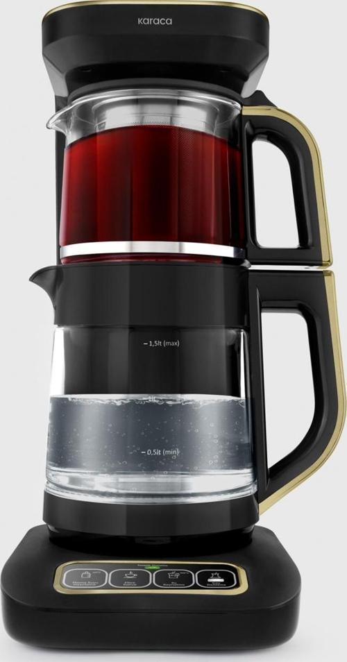 Çaysever Robotea Pro 4 In 1 Konuşan Cam Çay Makinesi Mineral Gold