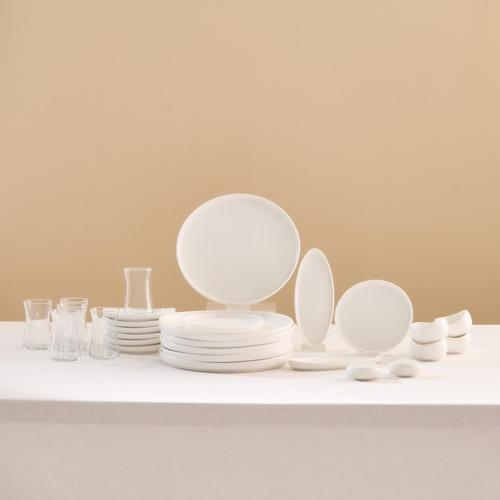 Forever Bone Olla 28 Parça 6 Kişilik Kahvaltı Takımı