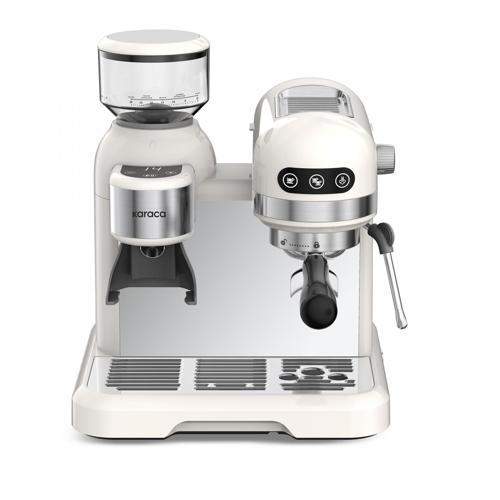 Coffeemaid Kahve Öğütücülü, Süt Köpürtücülü, 19 Bar Basınçlı Espresso, Latte, Cappuccino, Americano Makinesi White 1,4L 1550W