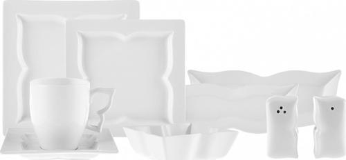 Winx Porselen 28 Parça 6 Kişilik Kahvaltı/Servis Takımı White