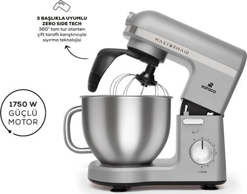 Mastermaid Chef Pro Çift Kollu Stand Mikser Cool Gray 1750 W