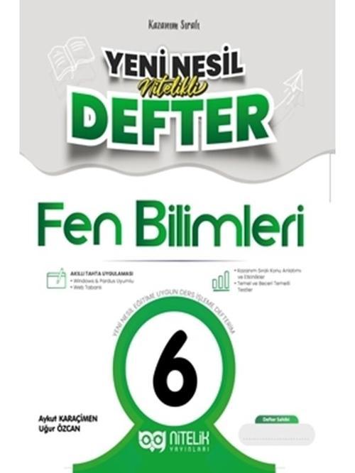 Nitelik 6. Sınıf Fen Bilimleri li Defterim