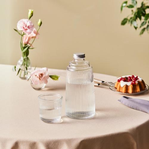 Lille Şeffaf Cam Başucu Sürahisi 1100 Ml