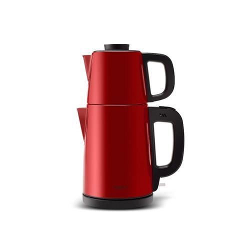 Tea Break 2 in 1 Çelik Çay Makinesi Rudolph Red