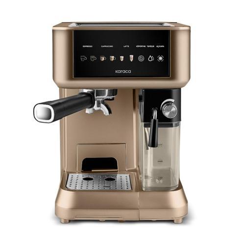 MyCaffe Barista S10 Entegre Süt Hazneli, Espresso, Latte ve Cappuccino Makinesi Walnut Brown