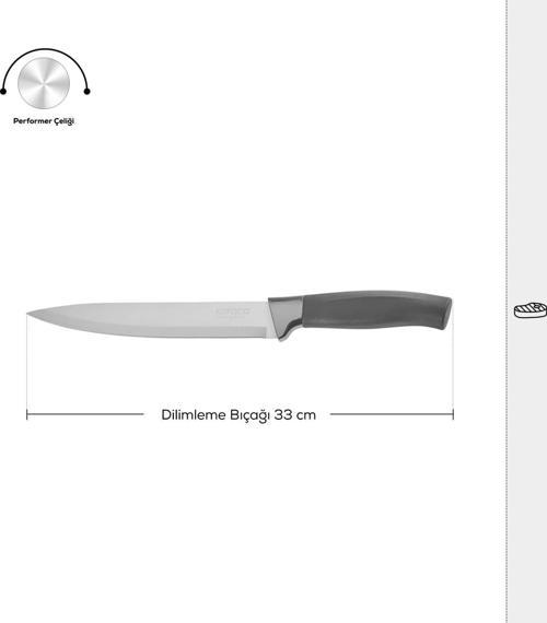 Helios Black Dilimleme Bıçağı 33 Cm