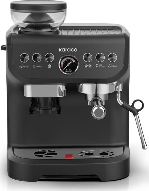 Coffee Art Barista Öğütücülü Süt Köpürtücülü Espresso Latte Cappuccino Americano Mak. Black