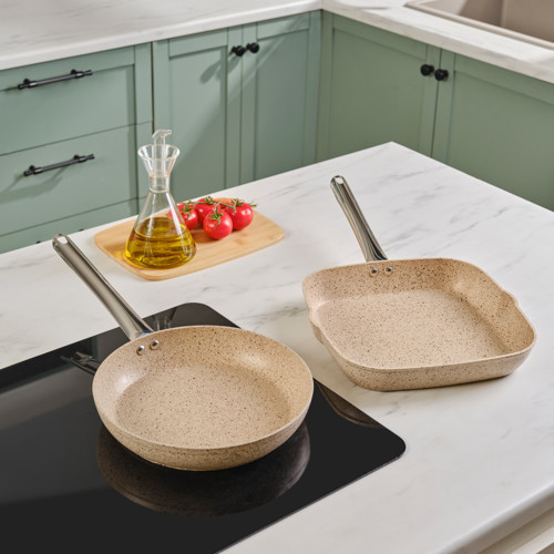 Biogranit Nare Tava Grill Set Kahverengi