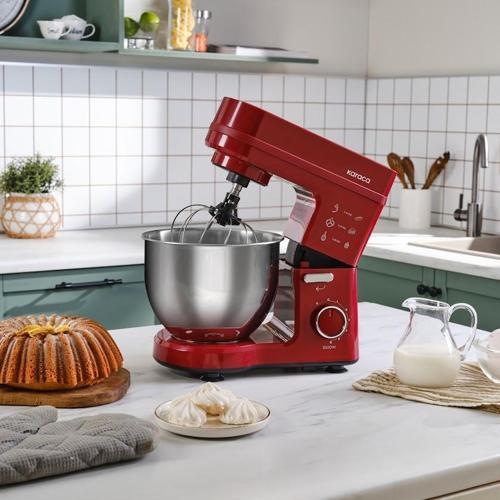 Maestrochef Stella Hamur Yoğurma Makinesi Cherry Red 1500W 5L