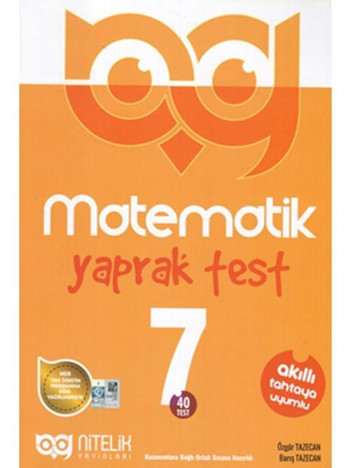 Nitelik 7. Sınıf Matematik Yaprak Test