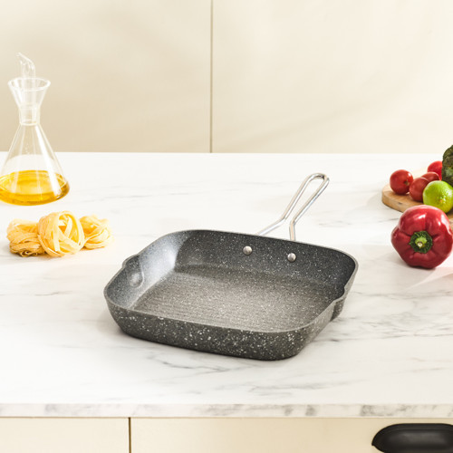 Biogranit Salvador Grill Tava 28 Cm Gri