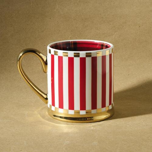 New Year Yılbaşı Kırmızı Çizgili 330 ml Kupa