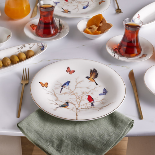 Fine Pearl Grace 26 Parça 6 Kişilik İnci Kahvaltı/Servis Takımı White