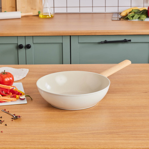 x Refika Swiss Crystal Almond Cream 28 cm Wok Tava