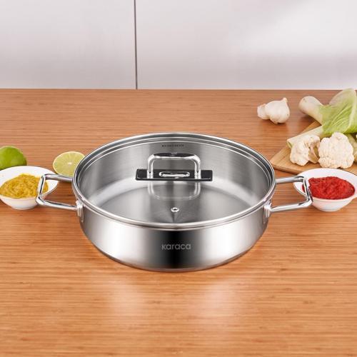 Grace İndüksiyon Tabanlı Çelik Karnıyarık Tencere 26 Cm