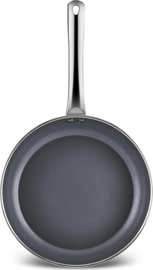 X Refika Birgül Swiss Crystal Metal Kulplu Tava 26 Cm Creamy