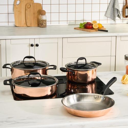 Powersteel 316+ Copper 7 Parça Set Petekli