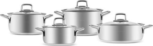 Pekin Powersteel 316+ 8 Parça İndüksiyon Tabanlı Çelik Tencere Seti