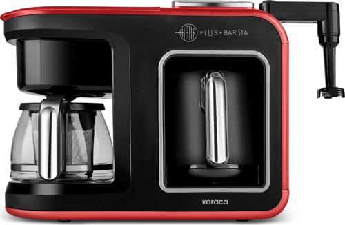 Hatır Plus Barista 6 In 1 Latte Cappuccino Ve Közde Türk Kahvesi Makinesi Kırmızı