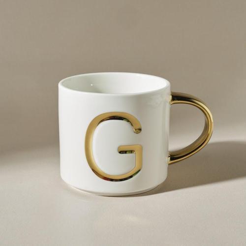 G Harfli Kupa 400 Ml Beyaz