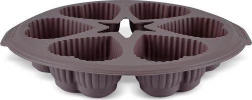 Harmony 6'Lı Kalpli Silikon Muffin Kalıbı 28 Cm