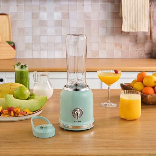 Retro Personal Kişisel Smoothie Blender Green