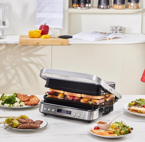 Presto 3 İn1 Digital Inox 2009 Izgara, Waffle Ve Tost Makinesi 6 Dilim 2000W