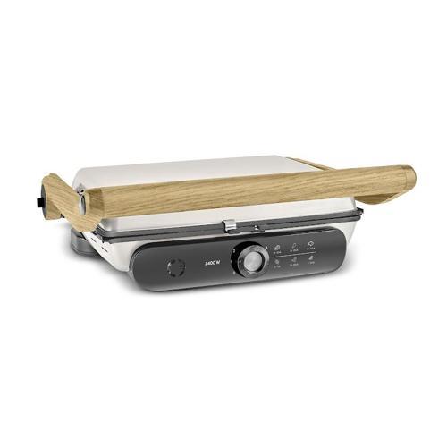 Gastro Grill Pro 2400W Izgara ve Tost Makinesi Wood Craft 6 Dilim Kapasiteli