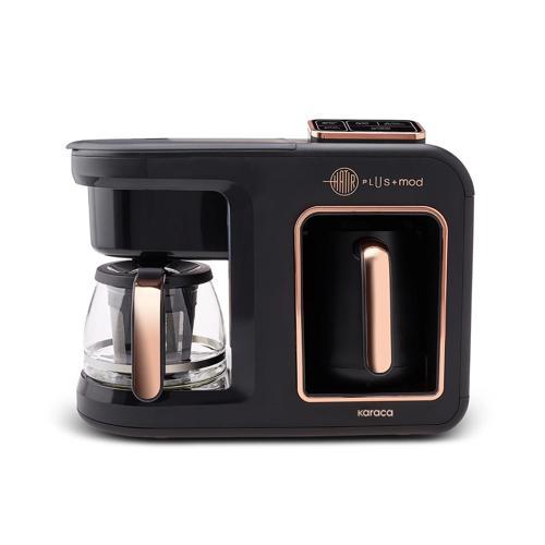 Hatır Plus 5 in 1 Konuşan Közde ve Sütlü Türk Kahvesi ve Filtre Kahve Makinesi Copper