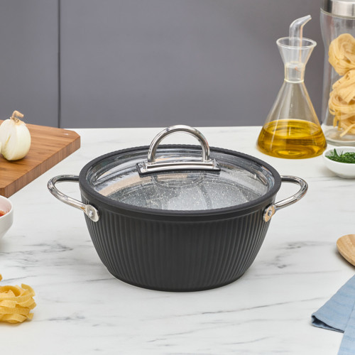 Biogranit Lopus Tencere 22 Cm Siyah