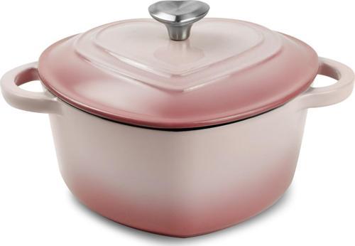 Love Demir Döküm Emayeli Tencere Pink 1,9 Lt