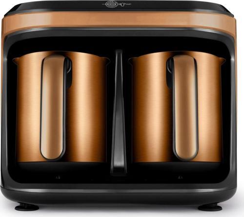 Hatır Hüp Düet Aroma Steel İkili Türk Kahve Makinesi Bronze