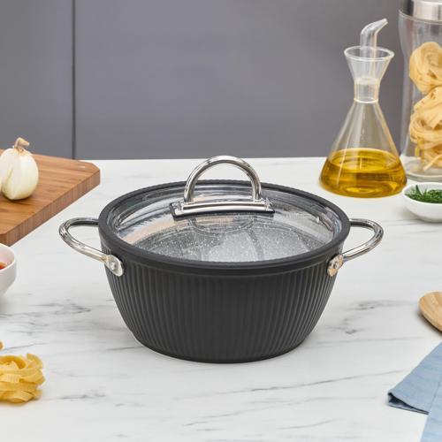 Biogranit Lopus Tencere 20 Cm Siyah