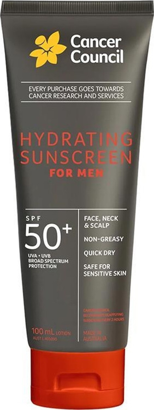 SPF50+ Hydrating Sunscreen for Men Erkekler için Güneş Kremi 100ML