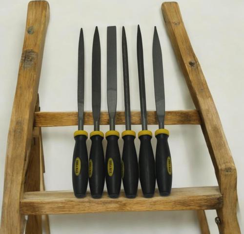 6 Parça Kauçuk Saplı Mini Eğe Set 18 Cm Eğe Törpü Seti Hassas Çelik Anahtar Deri Metal Hobi Eğe Set