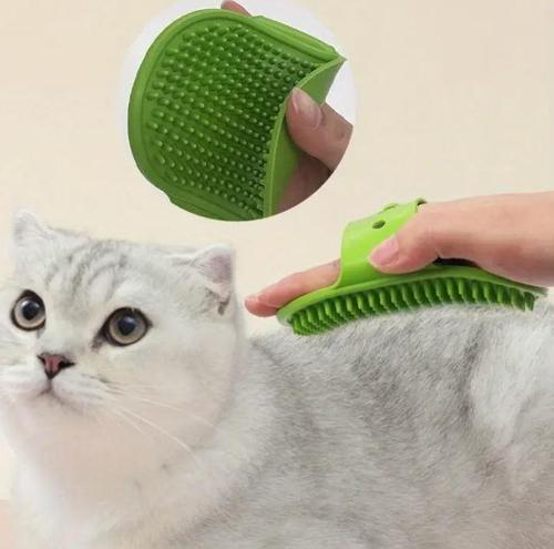 Evcil Hayvan Yıkama ve Tüy Toplama Eldiveni Köpek Kedi Köşeye Takılan Kaşıma Fırçası 