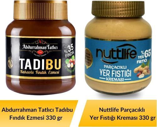 Tadıbu 330 gr+ Nuttlife Parçacıklı Yer Fıstığı Kreması 330 gr